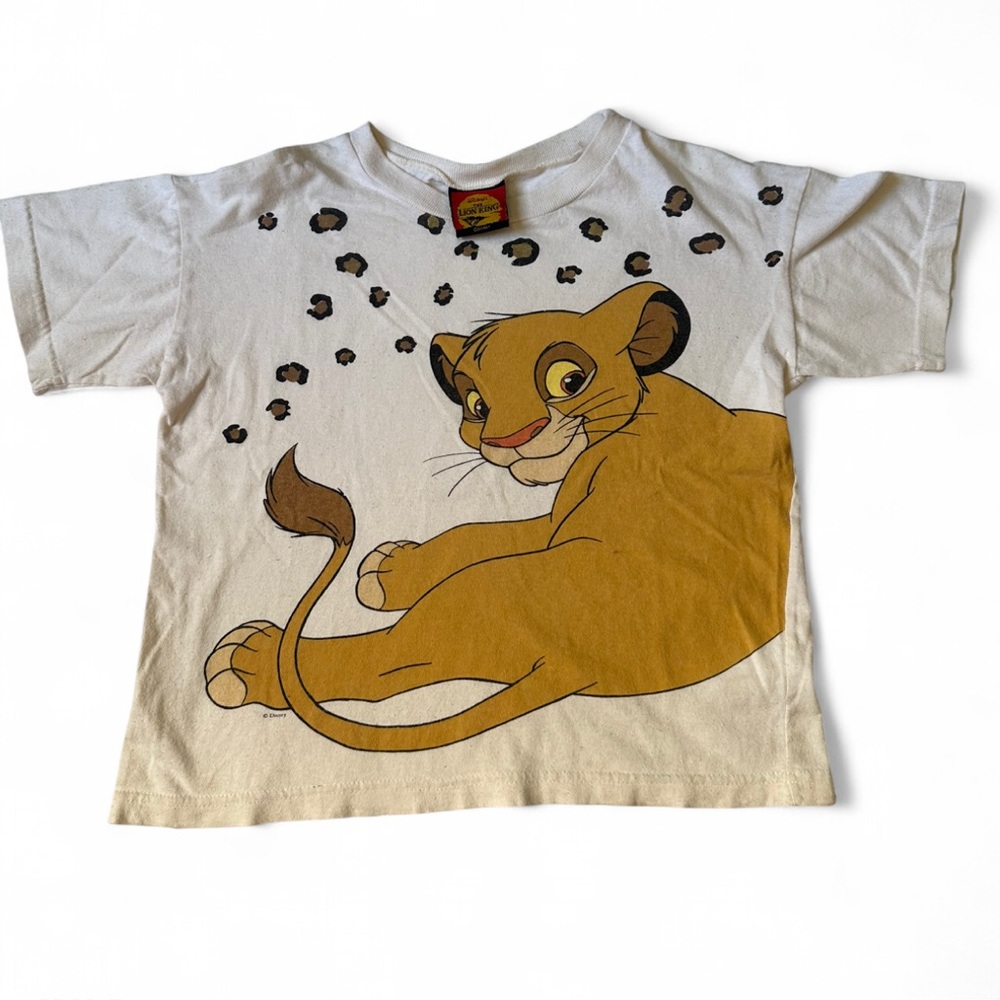 Lion King Kids T-Shirt - White and Brown